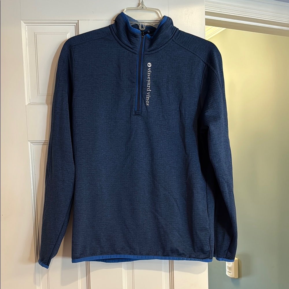 Vineyard Vibes Blue Quarter-Zip Pull-Over
